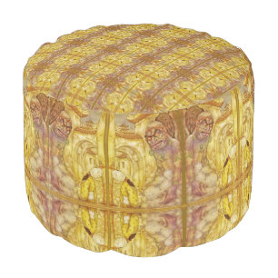 Aladdin and the Magic Genie Fairytale Lamp Gold Pouf