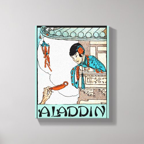 Aladdin Chinese Vintage Magic Lantern  Canvas Print