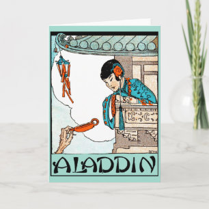 Aladdin Chinese Vintage Magic Lantern Card
