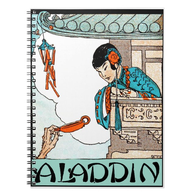 Aladdin Chinese Vintage Magic Lantern  Notebook (Front)