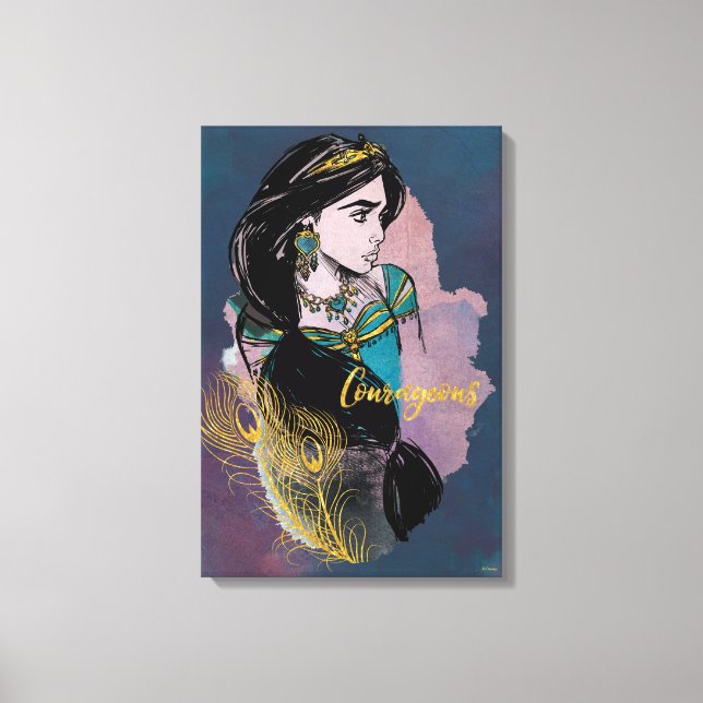 Aladdin | Courageous Jasmine Canvas Print (Front)