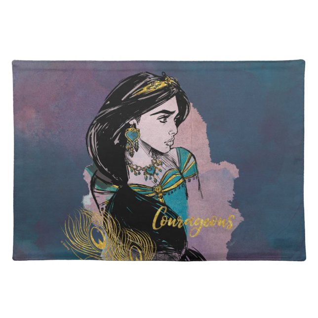 Aladdin | Courageous Jasmine Cloth Placemat (Front)