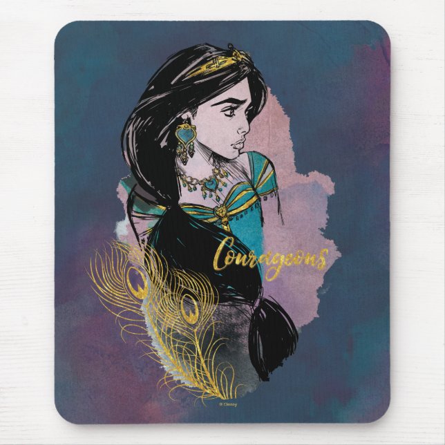 Aladdin | Courageous Jasmine Mouse Pad (Front)