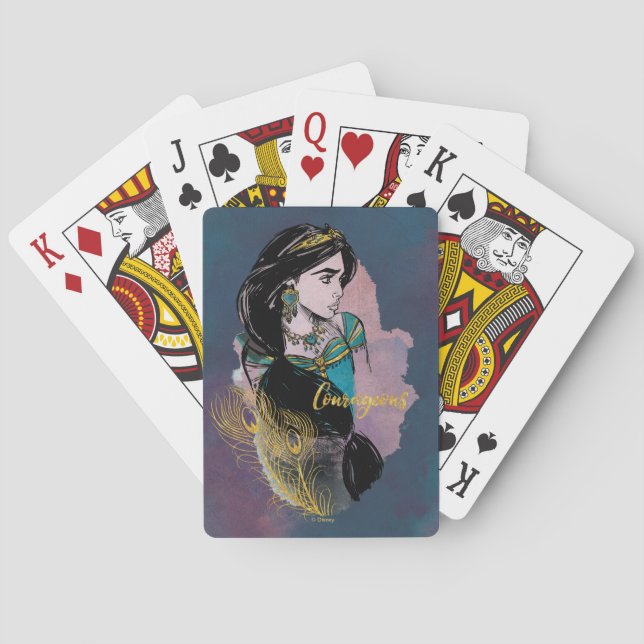 Aladdin | Courageous Jasmine Poker Cards (Back)