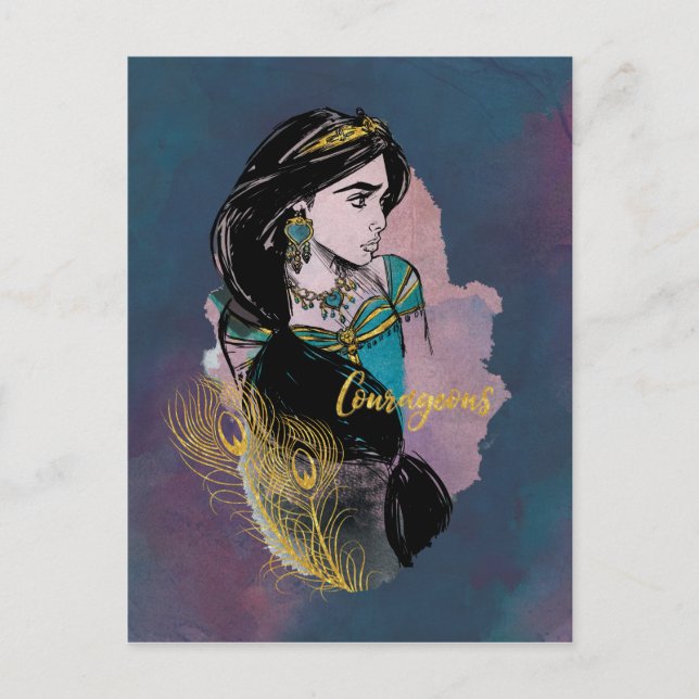 Aladdin | Courageous Jasmine Postcard (Front)