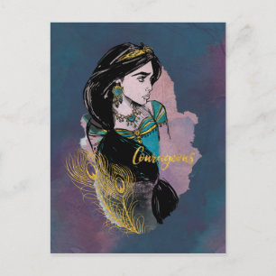 Aladdin   Courageous Jasmine Postcard