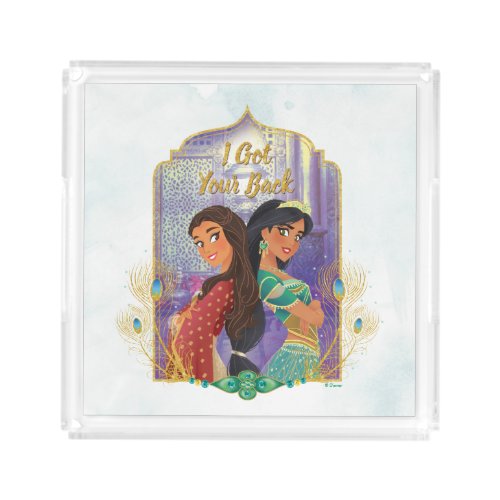 Aladdin  Dalia And Jasmine Acrylic Tray