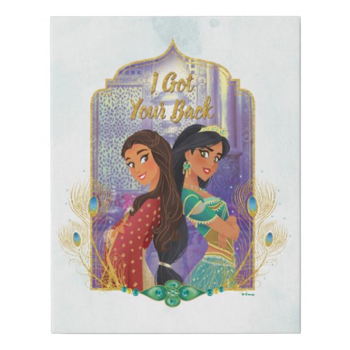 Aladdin  Dalia And Jasmine Faux Canvas Print