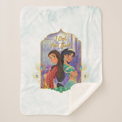 Aladdin  Dalia And Jasmine Sherpa Blanket