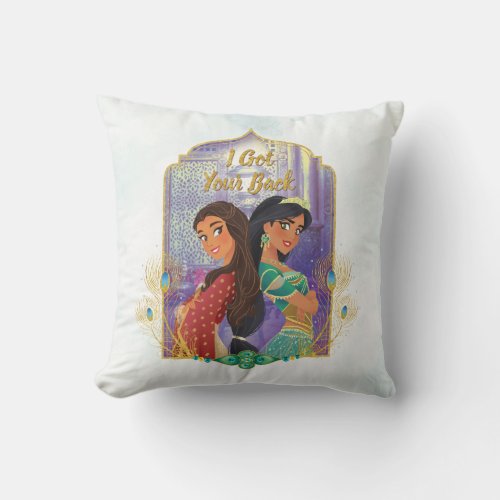 Aladdin  Dalia And Jasmine Throw Pillow