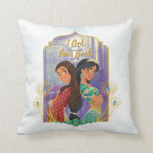 Aladdin Dalia And Jasmine Throw Pillow
