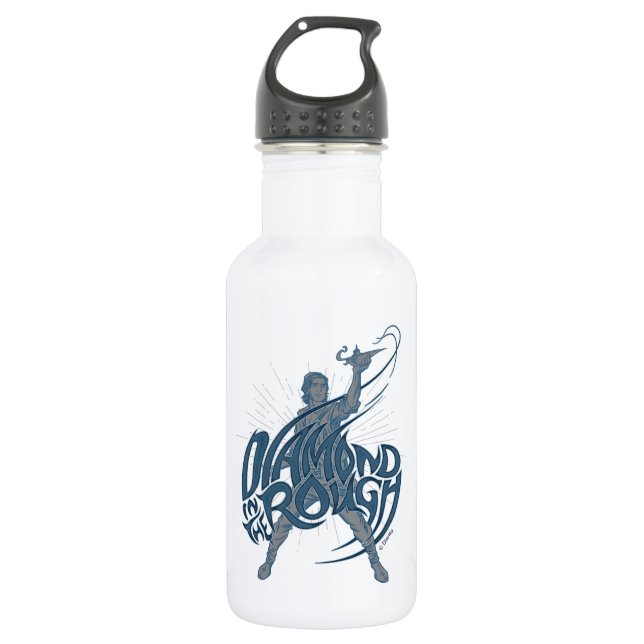 Aladdin | Diamond In The Rough Stainless Steel Water Bottle (Front)