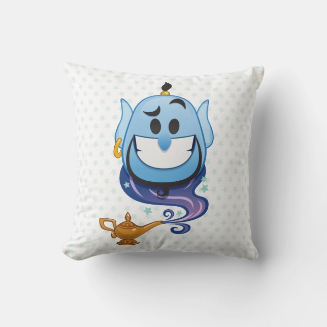 Aladdin Emoji | Genie Throw Pillow (Front)