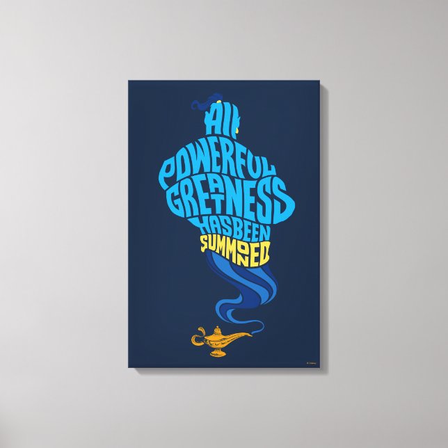 Aladdin | Genie - All Powerful Greatness Canvas Print (Front)