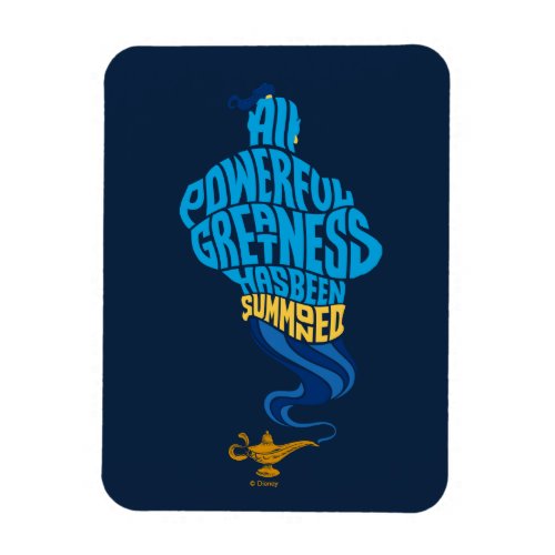 Aladdin  Genie _ All Powerful Greatness Magnet