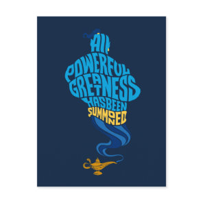 Aladdin | Genie - All Powerful Greatness Postcard