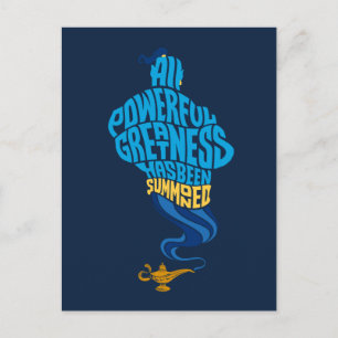 Aladdin   Genie - All Powerful Greatness Postcard
