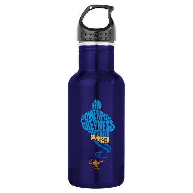 Aladdin | Genie - All Powerful Greatness Stainless Steel Water Bottle (Front)