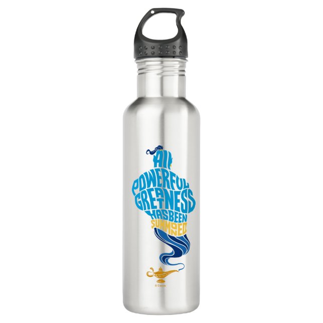 Aladdin | Genie - All Powerful Greatness Stainless Steel Water Bottle (Front)