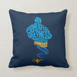 Aladdin | Genie - All Powerful Greatness Throw Pillow