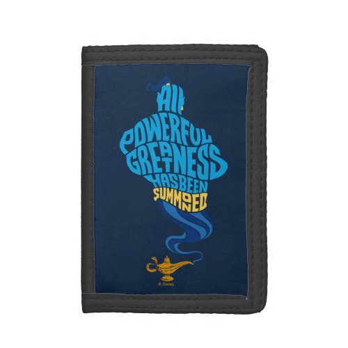 Aladdin  Genie _ All Powerful Greatness Trifold Wallet