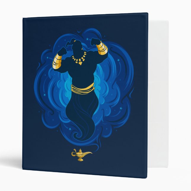 Aladdin | Genie Emerging From Lamp 3 Ring Binder (Front/Inside)