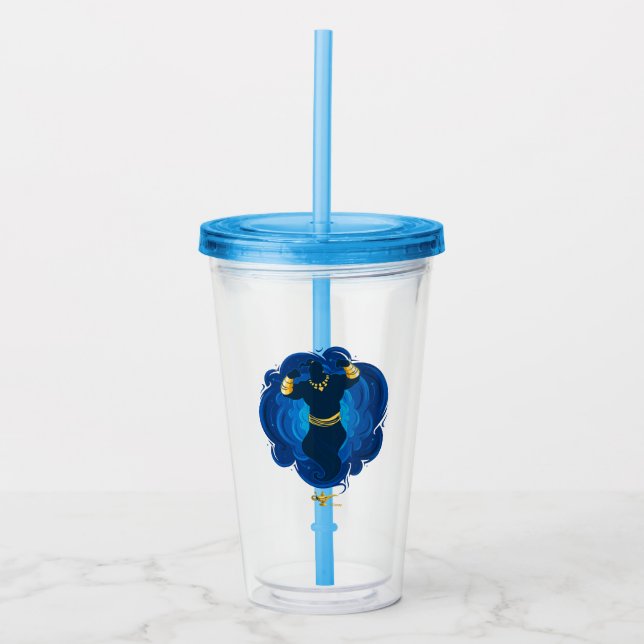 Aladdin | Genie Emerging From Lamp Acrylic Tumbler (Front)