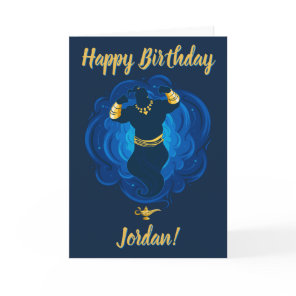 Aladdin | Genie Emerging From Lamp Card