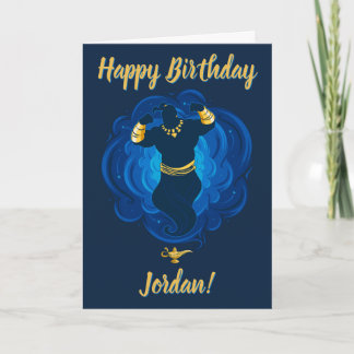 Aladdin | Genie Emerging From Lamp Card