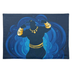 Aladdin Genie Emerging From Lamp Cloth Placemat