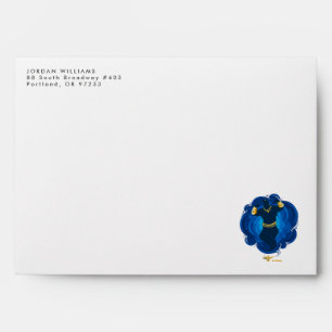 Aladdin Genie Emerging From Lamp Envelope