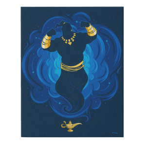 Aladdin | Genie Emerging From Lamp Faux Canvas Print