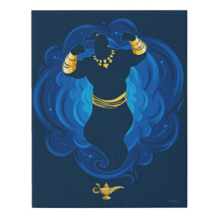 Aladdin Genie Emerging From Lamp Faux Canvas Print