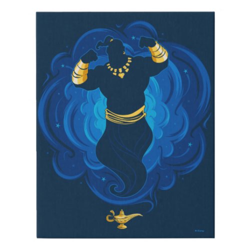 Aladdin  Genie Emerging From Lamp Faux Canvas Print