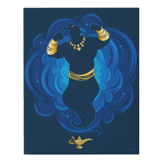 Aladdin | Genie Emerging From Lamp Faux Canvas Print (Front)