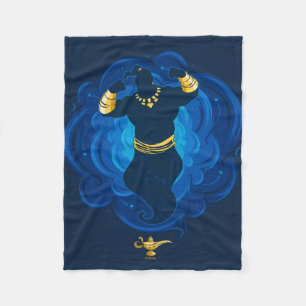Aladdin Genie Emerging From Lamp Fleece Blanket