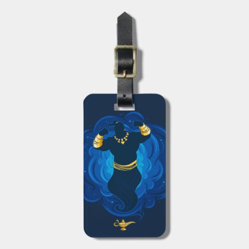 Aladdin  Genie Emerging From Lamp Luggage Tag