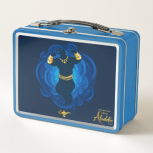 Aladdin Genie Emerging From Lamp Metal Lunch Box
