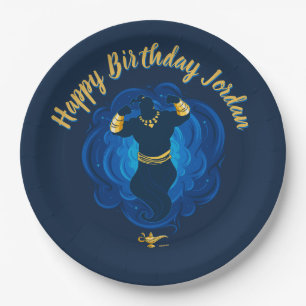 Aladdin Genie Emerging From Lamp Paper Plates