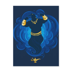 Aladdin | Genie Emerging From Lamp Postcard