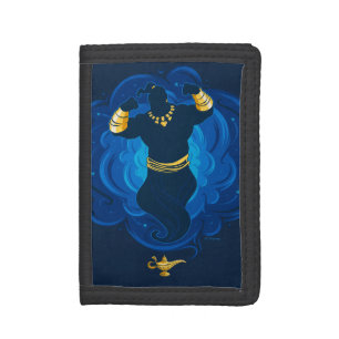 Aladdin Genie Emerging From Lamp Tri-fold Wallet