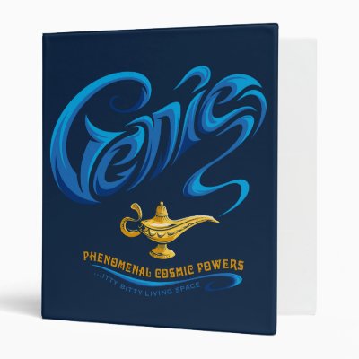 Aladdin | Genie… Itty-Bitty Living Space 3 Ring Binder