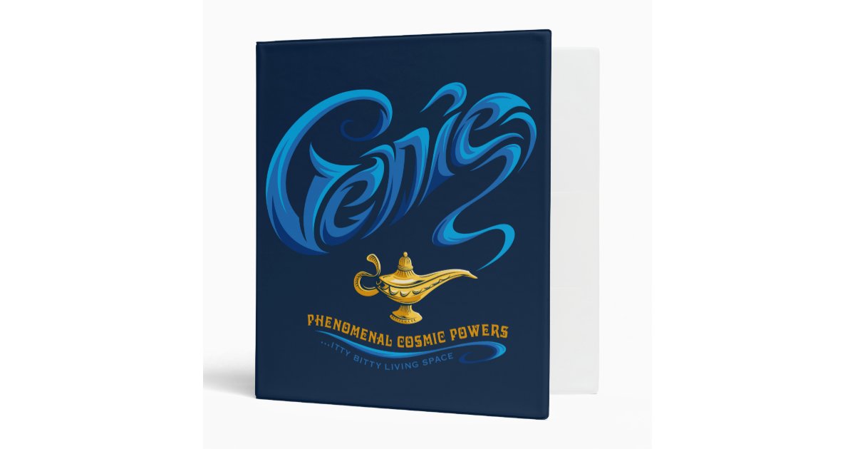 Aladdin | Genie… Itty-Bitty Living Space 3 Ring Binder | Zazzle