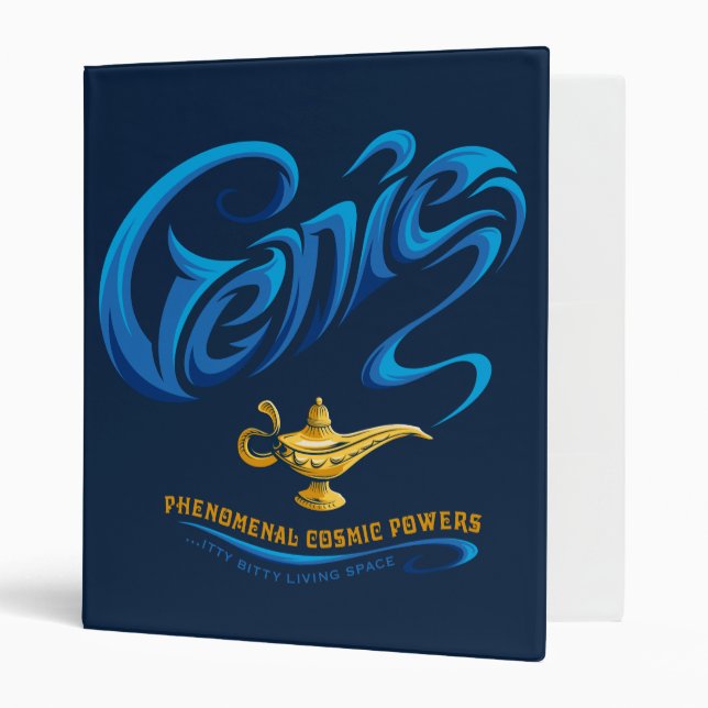 Aladdin | Genie… Itty-Bitty Living Space 3 Ring Binder (Front/Inside)