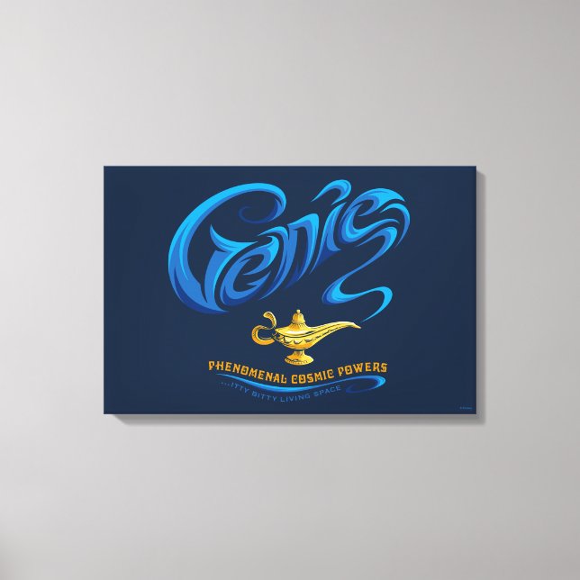 Aladdin | Genie… Itty-Bitty Living Space Canvas Print (Front)
