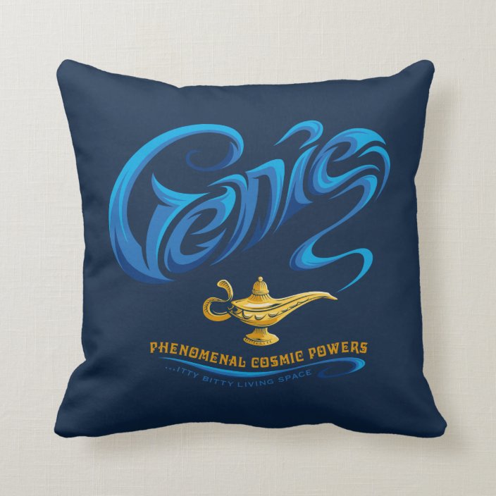 Aladdin | Genie… Itty-Bitty Living Space Throw Pillow | Zazzle.com