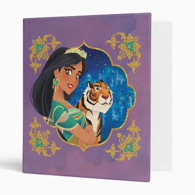 Aladdin | Jasmine And Raja Jewelled Graphic 3 Ring Binder