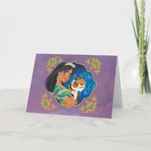 Aladdin   Jasmine And Raja Jewelled Graphic Card