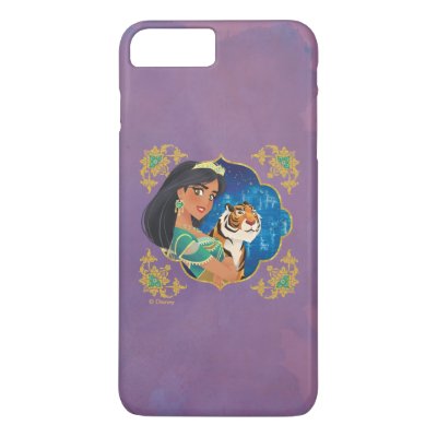 Aladdin | Jasmine And Raja Jewelled Graphic iPhone 8 Plus/7 Plus Case