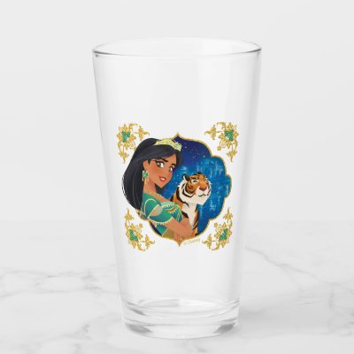 Aladdin | Jasmine And Raja Jewelled Graphic Glass
